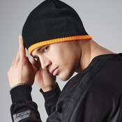 Two-Tone Pull On Beanie